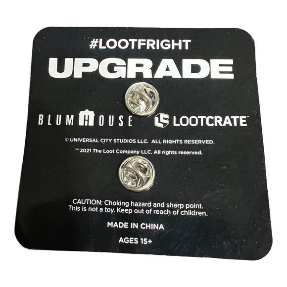 Upgrade Stem Circuit Chip Enamel Lapel Pin Netflix Series Loot Crate NWT - Picture 2 of 2